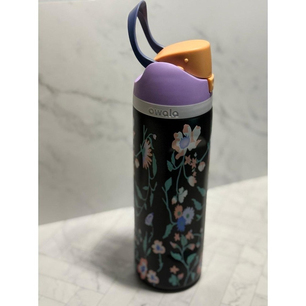 24oz Freesip Owala Waterbottle — Midnight Garden - Picture 3 of 3